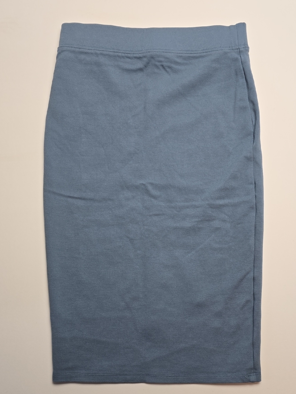 Iris Slim Pencil Skirt in Slate Blue